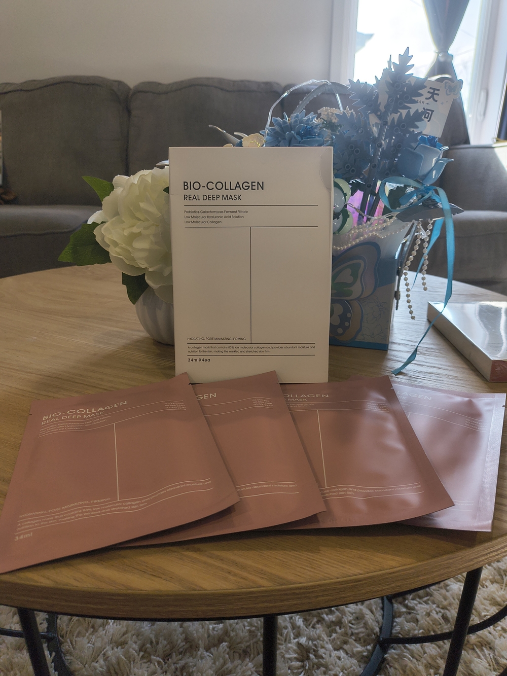 Bio-Collagen Real Deep Mask Sheet Set - Rose Mauve Packets